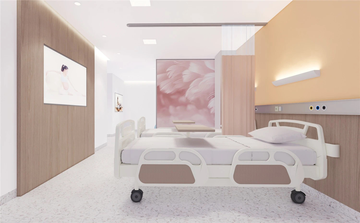 【醫(yī)院案例】婦產(chǎn)醫(yī)院這樣設(shè)計，簡而不失其華！(圖2)